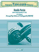 Cover icon of Rondo Presto sheet music for string orchestra (full score) by Wolfgang Amadeus Mozart and Andrew Dabczynski, classical score, easy skill level
