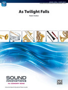 Cover icon of As Twilight Falls sheet music for concert band (full score) by Robert Sheldon, beginner skill level