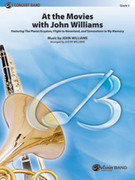 Cover icon of At the Movies with John Williams sheet music for concert band (full score) by John Williams, intermediate skill level