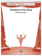 Cover icon of Predators of the Deep sheet music for concert band (full score) by Edward Kennedy, intermediate skill level