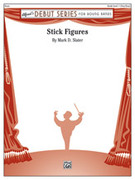 Cover icon of Stick Figures sheet music for concert band (full score) by Mark D. Slater, intermediate skill level
