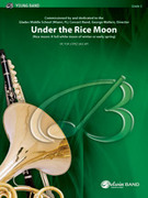 Cover icon of Under the Rice Moon sheet music for concert band (full score) by Victor Lpez, intermediate skill level