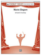 Cover icon of Marzo Zingaro sheet music for concert band (full score) by Randall D. Standridge, intermediate skill level