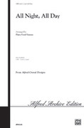 Cover icon of All Night, All Day sheet music for choir (2-Part) by Anonymous, intermediate skill level