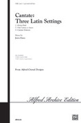 Cover icon of Cantate: Three Latin Settings sheet music for choir (3-Part Mixed) by Jerry Estes, intermediate skill level