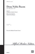 Cover icon of Dona Nobis Pacem (from Missa Brevis, K. 259) sheet music for choir (SAB: soprano, alto, bass) by Wolfgang Amadeus Mozart and Patrick Liebergen, intermediate skill level