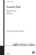 Cover icon of Laetatus Sum sheet music for choir (SATB: soprano, alto, tenor, bass) by Johann Michael Haydn and Martin Banner, intermediate skill level