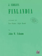 Cover icon of Finlandia - Piano Quartet (2 Pianos, 8 Hands) sheet music for piano solo by Jean Sibelius, classical score, intermediate skill level