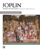 Cover icon of Three Piano Rags sheet music for piano solo by Scott Joplin, classical score, intermediate skill level