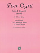 Cover icon of Peer Gynt (Suite I, Opus 46) - Piano Duo (2 Pianos, 4 Hands) sheet music for piano four hands by Edvard Grieg, classical score, easy/intermediate skill level