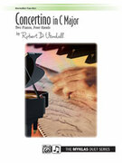 Cover icon of Concertino in C Major - Piano Duo (2 Pianos, 4 Hands) sheet music for piano four hands by Robert D. Vandall, easy/intermediate skill level