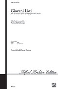 Cover icon of Giovani Lieti sheet music for choir (SAB: soprano, alto, bass) by Wolfgang Amadeus Mozart and Patrick Liebergen, intermediate skill level