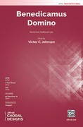 Cover icon of Benedicamus Domino sheet music for choir SATB (with Opt. Trumpet) by Victor Johnson and Victor Johnson, intermediate skill level