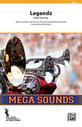 Cover icon of Legendz sheet music for marching band (full score) by Devvon McLeod, intermediate skill level
