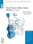 Cover icon of No. 2, First Position Minor Scales sheet music for guitar solo by Philip Groeber, easy skill level