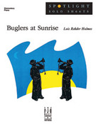 Cover icon of Buglers at Sunrise sheet music for piano solo by Lois Rehder Holmes, intermediate skill level