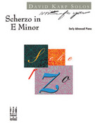 Cover icon of Scherzo in E Minor sheet music for piano solo by David Karp, intermediate skill level