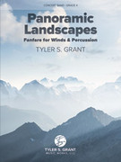 Cover icon of Panoramic Landscapes (COMPLETE) sheet music for concert band by Tyler S. Grant, intermediate skill level
