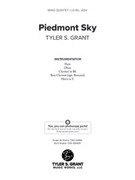 Cover icon of Piedmont Sky (COMPLETE) sheet music for chamber quintet by Tyler S. Grant, intermediate skill level