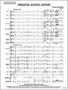Cover icon of Full Score Freedom, Justice, Honor: Score sheet music for concert band by Robert Longfield, intermediate skill level