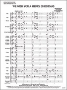 Cover icon of Full Score We Wish You a Merry Christmas: Score sheet music for concert band by Jacques Rizzo, intermediate skill level
