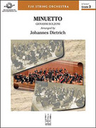 Cover icon of Full Score Minuetto: Score sheet music for string orchestra by Giovanni Bolzoni, intermediate skill level