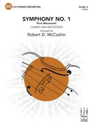 Cover icon of Full Score Symphony No. 1: Score sheet music for string orchestra by Ludwig van Beethoven, intermediate skill level