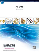 Cover icon of As One sheet music for concert band (full score) by Chris M. Bernotas, intermediate skill level