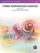 Cover icon of Three Norwegian Dances sheet music for string orchestra (full score) by Halfdan Kjerulf, intermediate skill level