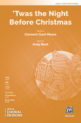Cover icon of 'Twas the Night Before Christmas sheet music for choir (2-Part) by Andy Beck and Clement Clark Moore, intermediate skill level