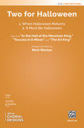 Cover icon of Two for Halloween sheet music for choir (2-Part) by Anonymous and Mark Weston, intermediate skill level
