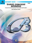 Cover icon of Three Concert Openers sheet music for concert band (full score) by Jack Bullock, easy/intermediate skill level