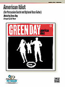 Cover icon of American Idiot sheet music for percussions (full score) by Green Day, intermediate skill level