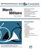 Cover icon of March Militaire sheet music for concert band (full score) by Franz Schubert and John Kinyon, classical score, beginner skill level