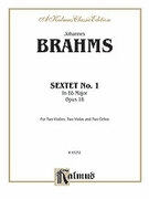 Cover icon of Sextet in B-Flat Major, Op. 18 (COMPLETE) sheet music for string sextet by Johannes Brahms, classical score, intermediate skill level