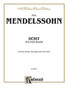 Cover icon of String Octet in E-Flat Major, Op. 20 (COMPLETE) sheet music for string octet by Felix Mendelssohn-Bartholdy and Felix Mendelssohn-Bartholdy, classical score, intermediate skill level