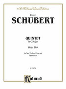 Cover icon of String Quintet in C Major, Op. 163 (COMPLETE) sheet music for string quintet by Franz Schubert, classical score, intermediate skill level