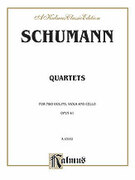 Cover icon of String Quartets, Op. 41, Nos. 1, 2 and 3 (COMPLETE) sheet music for string quartet by Robert Schumann, classical score, easy/intermediate skill level