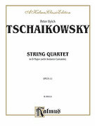 Cover icon of String Quartet in D Major, Op. 11 (COMPLETE) sheet music for string quartet by Pyotr Ilyich Tchaikovsky and Pyotr Ilyich Tchaikovsky, classical score, easy/intermediate skill level