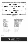 Cover icon of O Canada / God Save the Queen / Star-Spangled Banner sheet music for concert band (full score) by Anonymous, intermediate skill level
