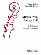 Cover icon of Allegro from Sonata in F (COMPLETE) sheet music for string orchestra by Anonymous, classical score, easy/intermediate skill level
