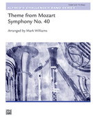 Cover icon of Theme from Mozart Symphony No. 40 sheet music for concert band (full score) by Wolfgang Amadeus Mozart and Mark Williams, classical score, intermediate skill level