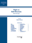 Cover icon of Night on Bald Mountain sheet music for concert band (full score) by Modest Petrovic Mussorgsky, Modest Petrovic Mussorgsky and William Schaefer, classical score, intermediate skill level