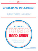 Cover icon of Christmas in Concert sheet music for concert band (full score) by Sandy Feldstein, beginner skill level