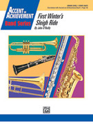 Cover icon of First Winter's Sleigh Ride (COMPLETE) sheet music for concert band by Anonymous, beginner skill level
