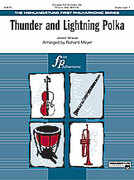 Cover icon of Thunder and Lightning Polka sheet music for full orchestra (full score) by Johann Strauss, classical score, easy skill level
