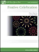 Cover icon of Festive Celebration sheet music for piano four hands by Carolyn Miller, intermediate skill level