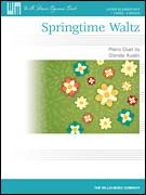 Cover icon of Springtime Waltz sheet music for piano four hands by Glenda Austin, classical score, intermediate skill level