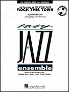 Cover icon of Rock This Town (COMPLETE) sheet music for jazz band by Brian Setzer, Rick Stitzel and Stray Cats, intermediate skill level