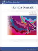 Cover icon of Samba Sensation sheet music for piano four hands by Glenda Austin, intermediate skill level